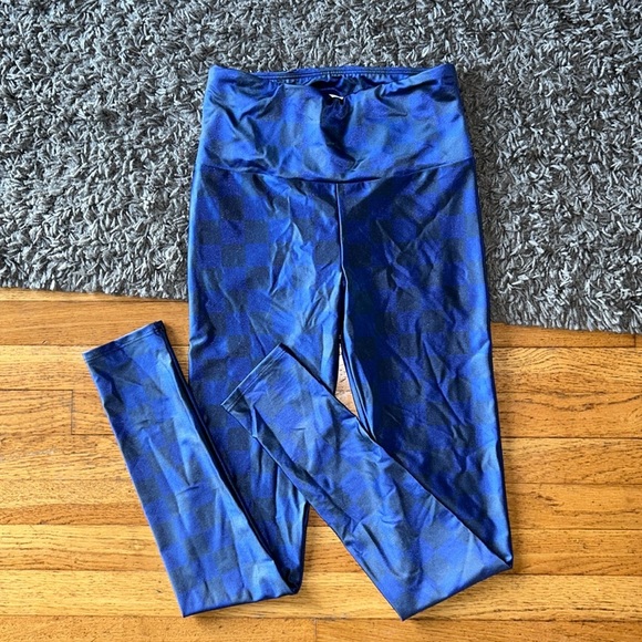 Goldsheep CLASSIC NAVY BLUE CHECK LEGGING Size Small - Picture 4 of 10